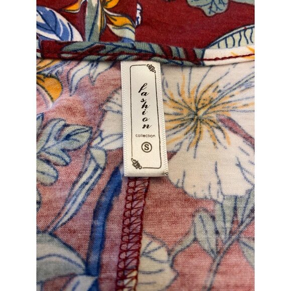 Fashion Collection Floral Print Summer Dress Short Sleeve Spaghetti Straps Small - Picture 3 of 10